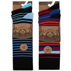 Mens striped Bamboo Socks - 3 Pack Street Panda