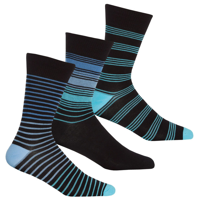 Mens striped Bamboo Socks - 3 Pack Street Panda